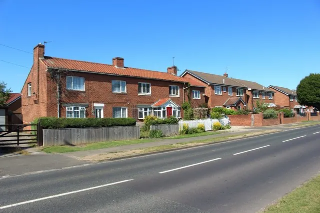 Houses on Bishopton Road West near Elm Tree, Stockton-on-Tees